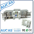 AUCAS UTP cat5e conector de módulo rj45 / CAT6 adaptador de enchufe modular plug / keystone jack de 180 grados